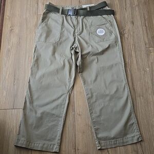 Arizona Jean Company Hi-Rise Straight Olive Green Pants